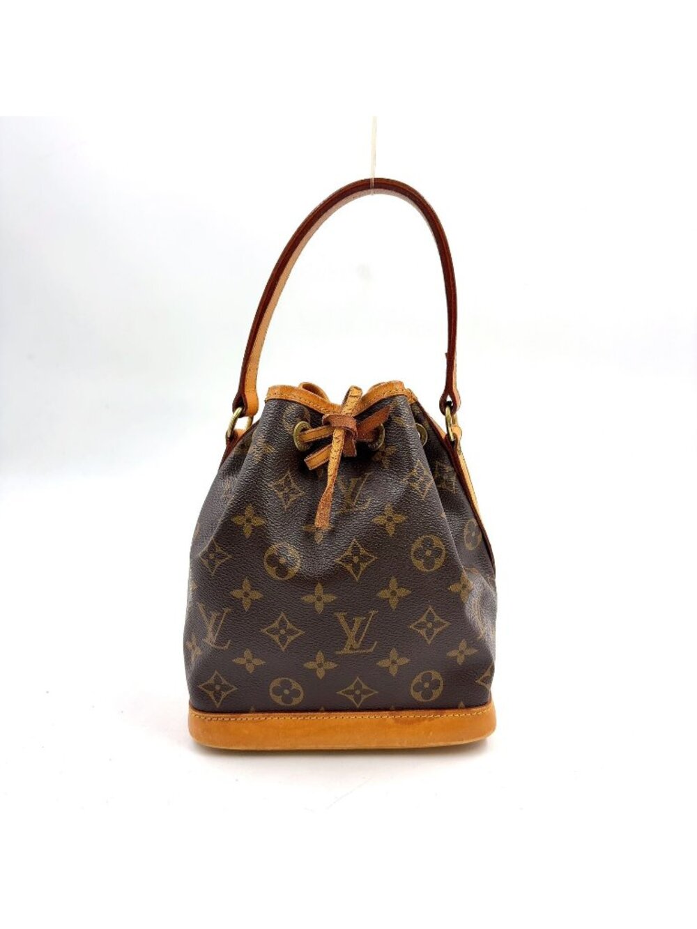 Louis Vuitton Mini Noe Monogram Leather Brown Light Handbag Gold